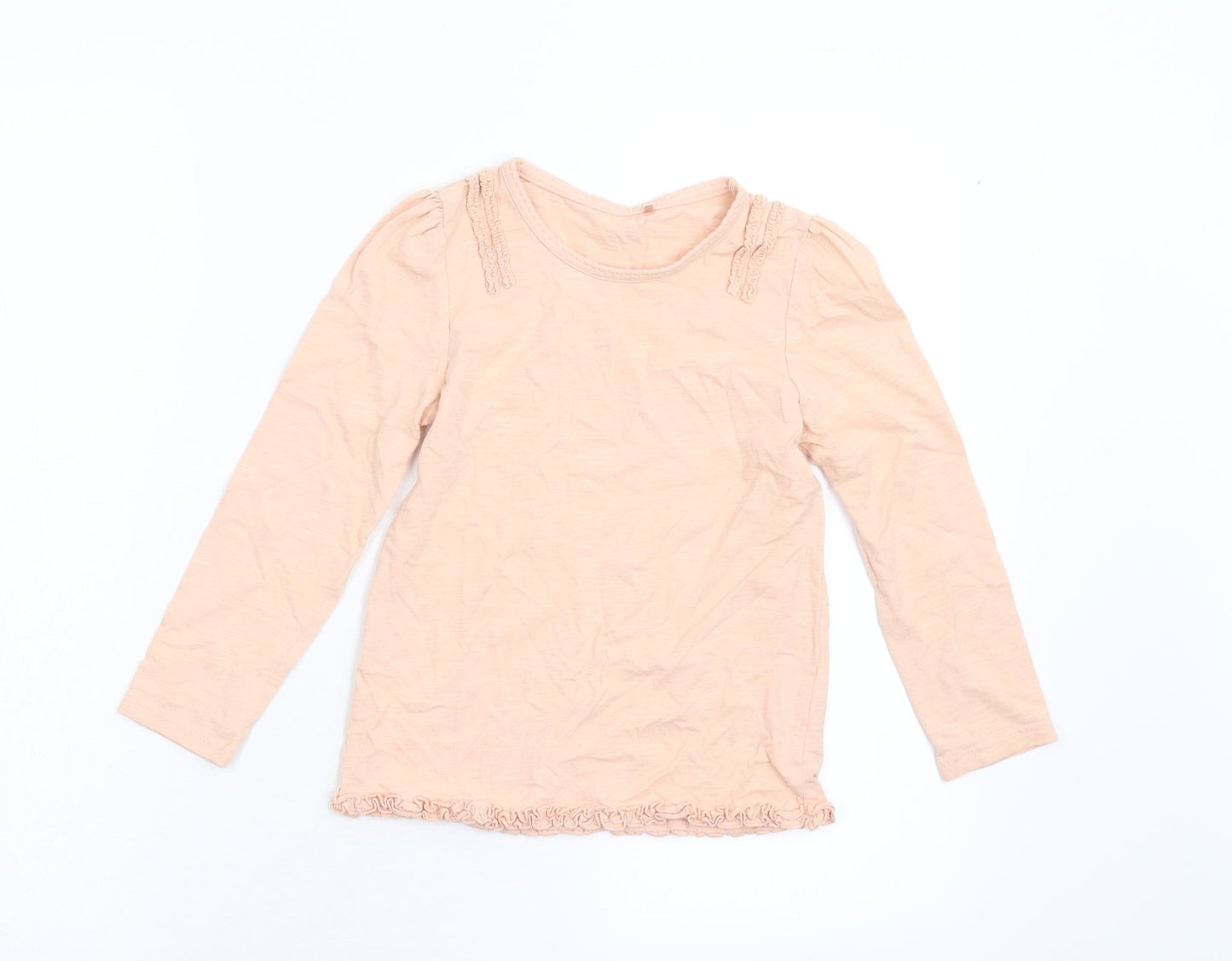 George Girls Orange   Basic T-Shirt Size 5-6 Years