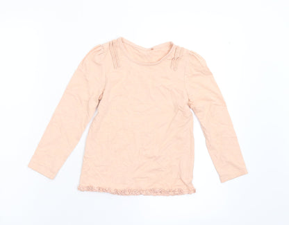 George Girls Orange   Basic T-Shirt Size 5-6 Years