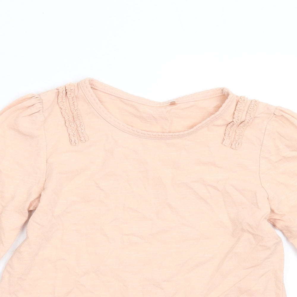 George Girls Orange   Basic T-Shirt Size 5-6 Years