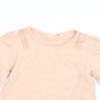 George Girls Orange   Basic T-Shirt Size 5-6 Years