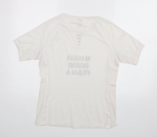 Womens UK Size 16 Preworn White Basic T-Shirt