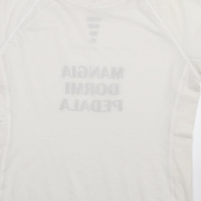 Womens UK Size 16 Preworn White Basic T-Shirt