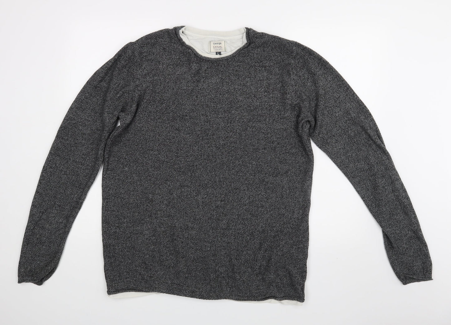 Primark Mens Grey   Pullover Jumper Size L