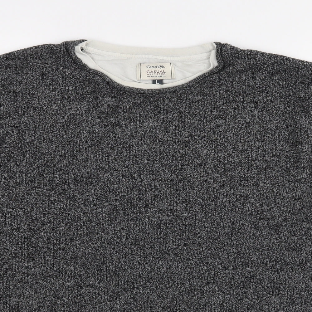 Primark Mens Grey   Pullover Jumper Size L