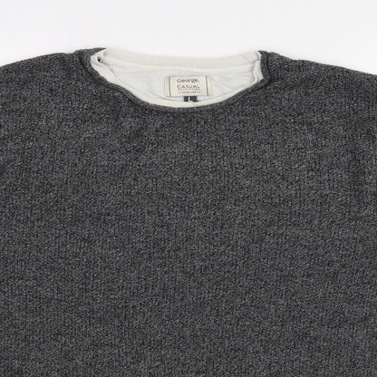 Primark Mens Grey   Pullover Jumper Size L