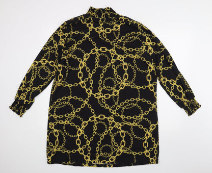 Womens UK Size  Preworn Black Basic Blouse