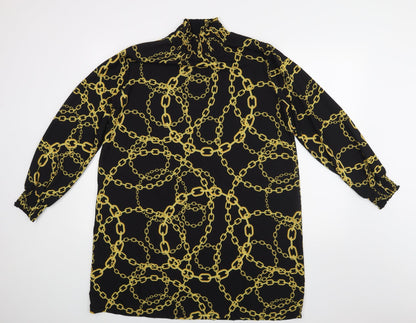 Womens UK Size  Preworn Black Basic Blouse