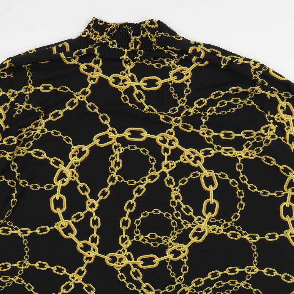 Womens UK Size  Preworn Black Basic Blouse