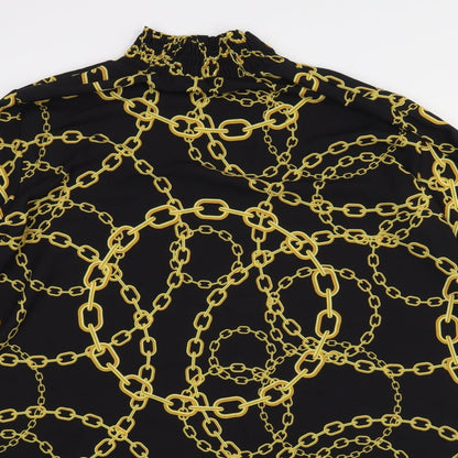 Womens UK Size  Preworn Black Basic Blouse