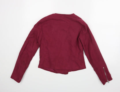 Boohoo Womens Red   Jacket  Size 6