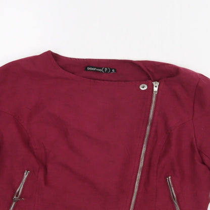 Boohoo Womens Red   Jacket  Size 6