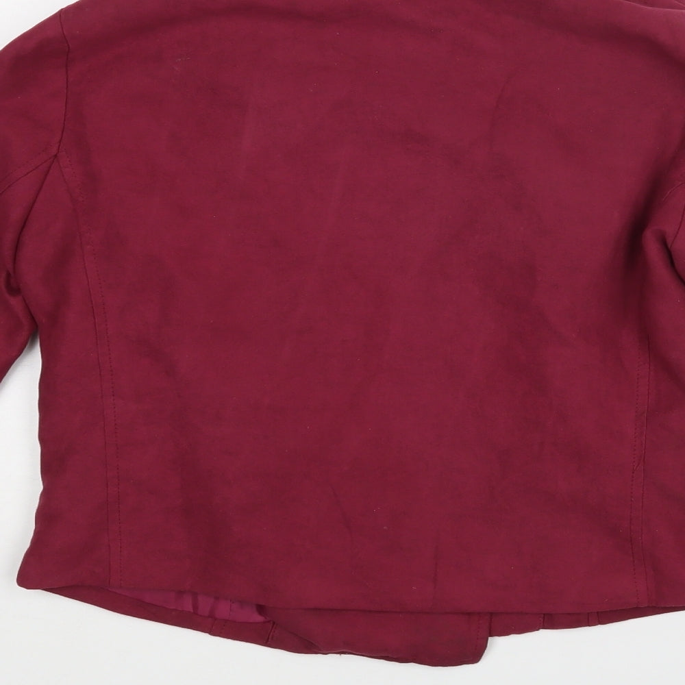 Boohoo Womens Red   Jacket  Size 6