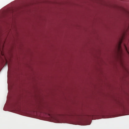 Boohoo Womens Red   Jacket  Size 6
