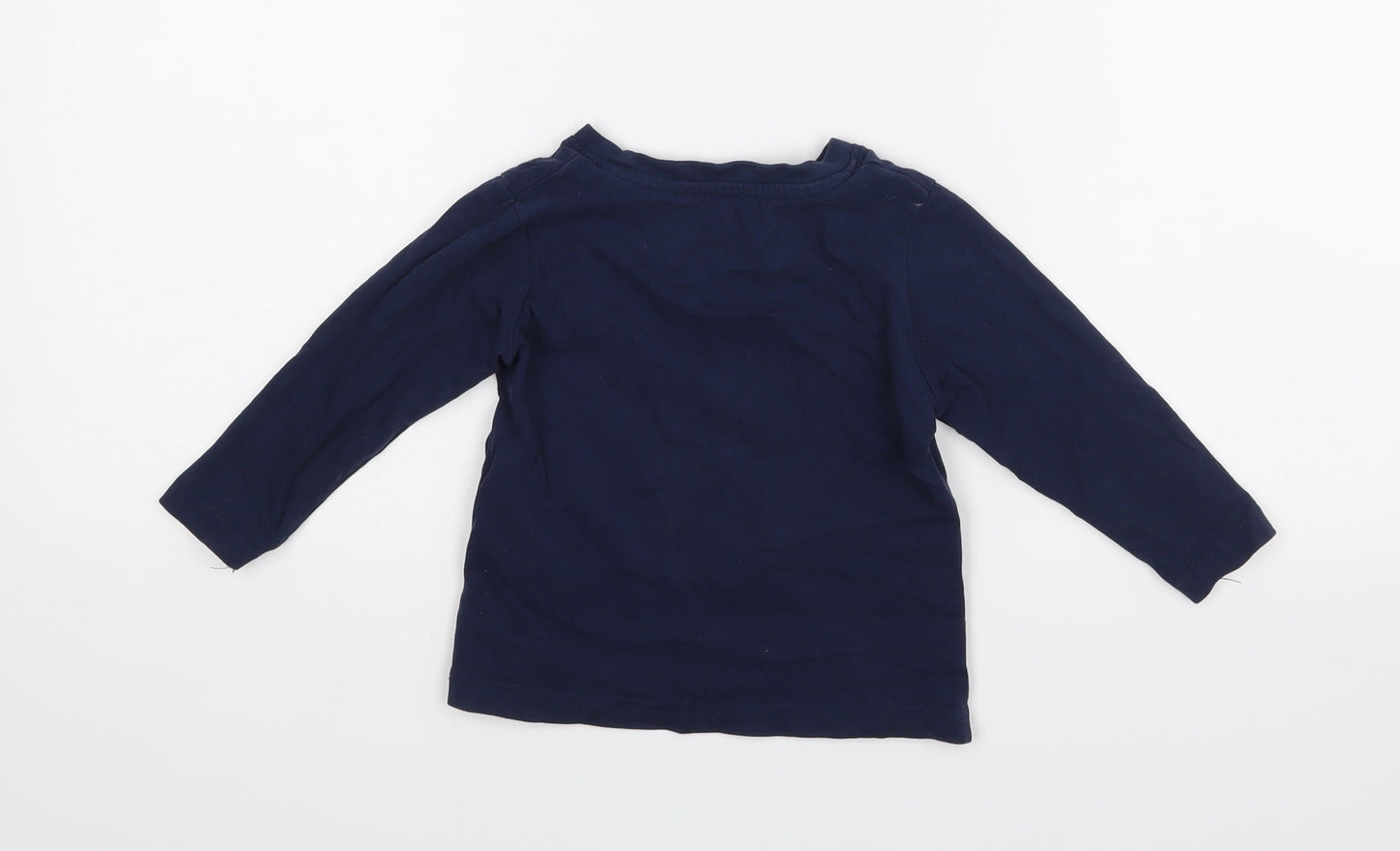 Nutmeg Baby Blue   Basic T-Shirt Size 12-18 Months  - Little man in a big world