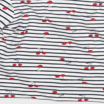 Brand and care label for Primark Baby White Striped Basic Blouse, size 6-9, Months