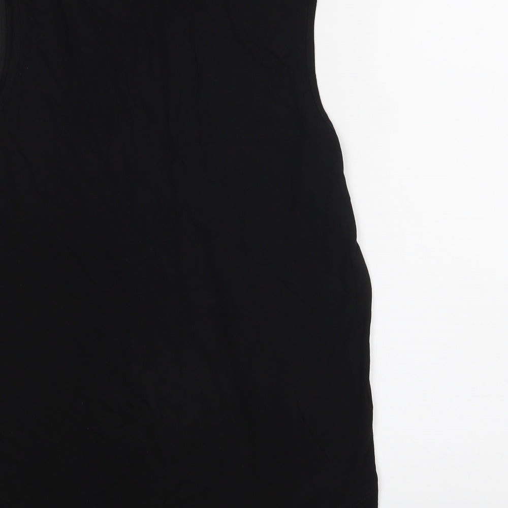 YD Girls Black   Basic T-Shirt Size 11-12 Years  - Let's Party