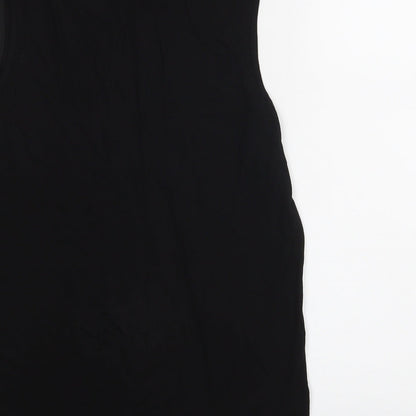YD Girls Black   Basic T-Shirt Size 11-12 Years  - Let's Party