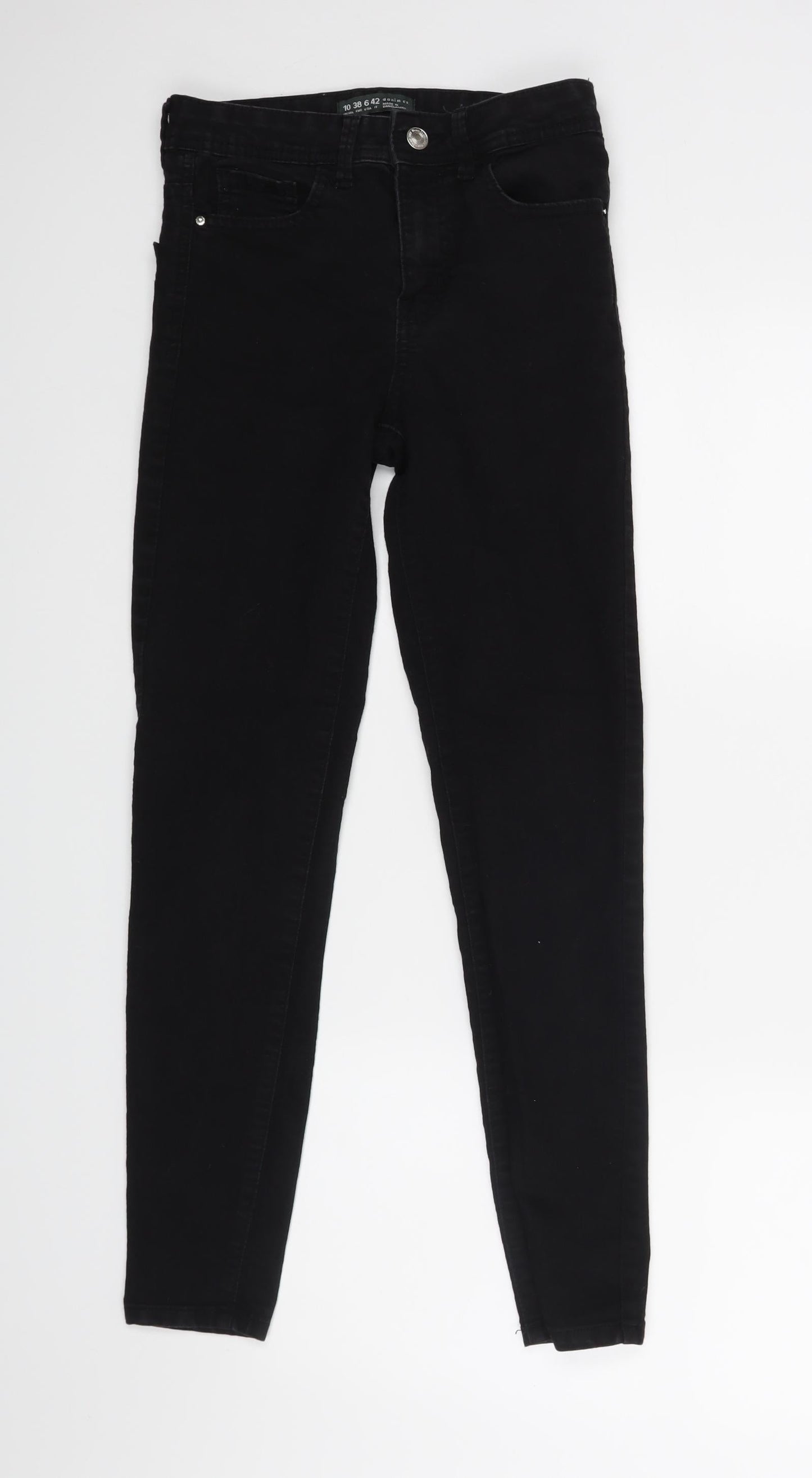 Denim Co Womens Black   Skinny Jeans Size 10 L27 in