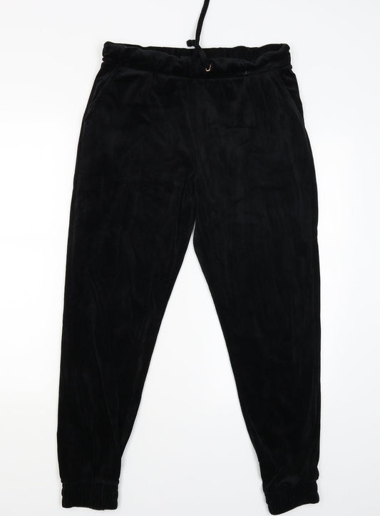 Womens UK Size M Papaya Regular Fit Jegging Black Trousers