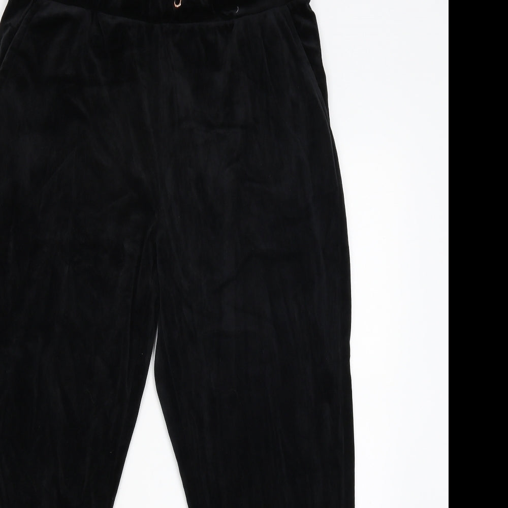 Womens UK Size M Papaya Regular Fit Jegging Black Trousers