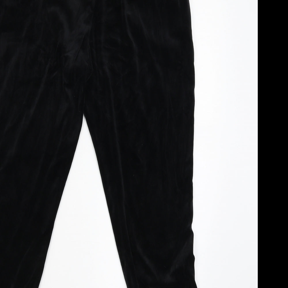 Womens UK Size M Papaya Regular Fit Jegging Black Trousers