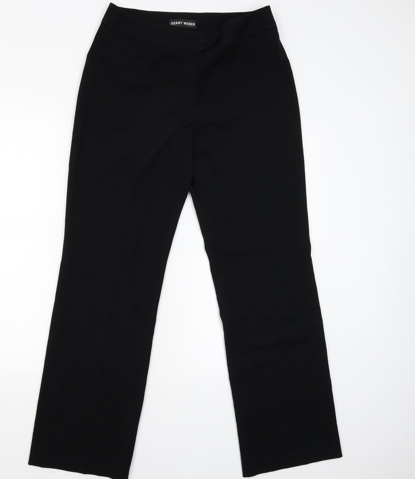 Womens UK Size 14 Gerry Weber Regular Fit Capri Black Trousers