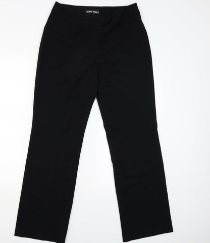 Womens UK Size 14 Gerry Weber Regular Fit Capri Black Trousers