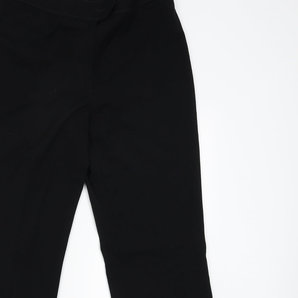 Womens UK Size 14 Gerry Weber Regular Fit Capri Black Trousers