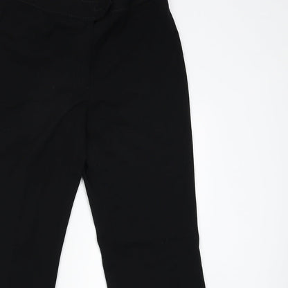 Womens UK Size 14 Gerry Weber Regular Fit Capri Black Trousers