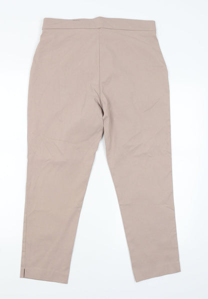 Womens UK Size 12 Preview Regular Fit Jegging Beige Trousers
