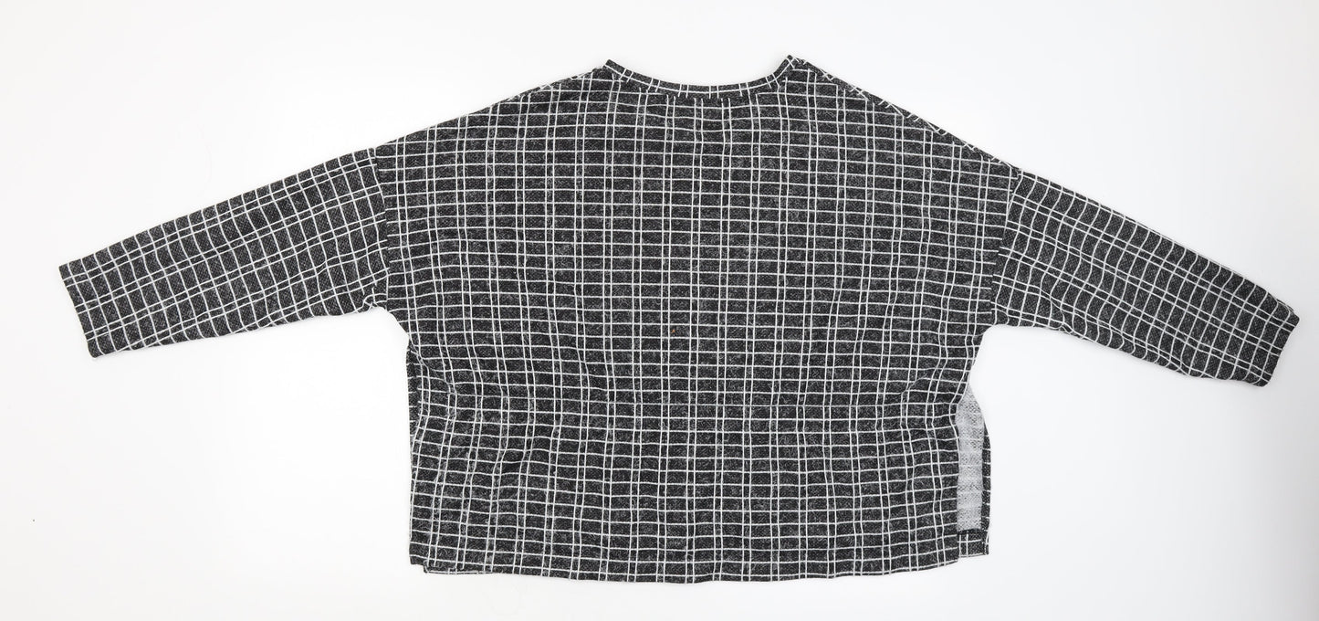 Womens UK Size M Zara Black Pullover Jumper