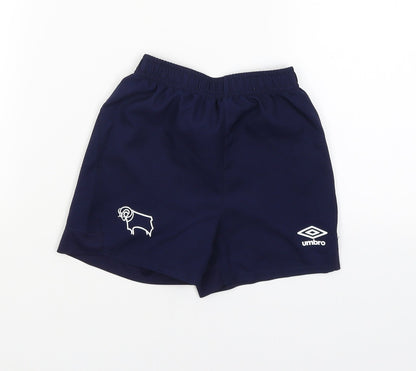 Umbro Boys Blue   Jogger Trousers Size 18-24 Months  - Derby County Shorts