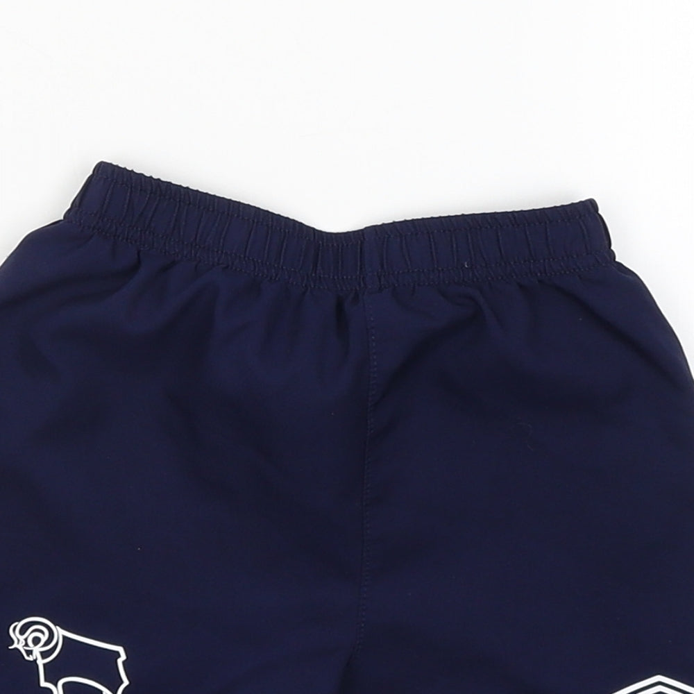 Umbro Boys Blue   Jogger Trousers Size 18-24 Months  - Derby County Shorts