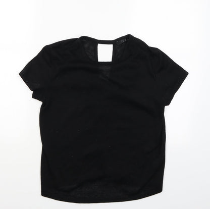 Womens UK Size 12 Very Black Basic Blouse
