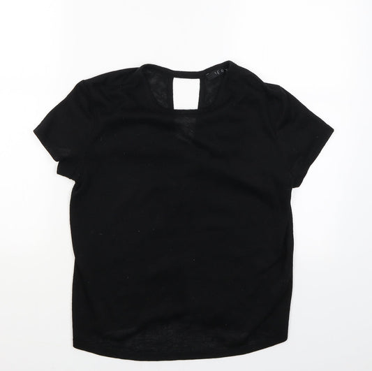 Womens UK Size 12 Very Black Basic Blouse