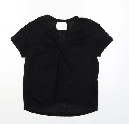 Womens UK Size 12 Very Black Basic Blouse