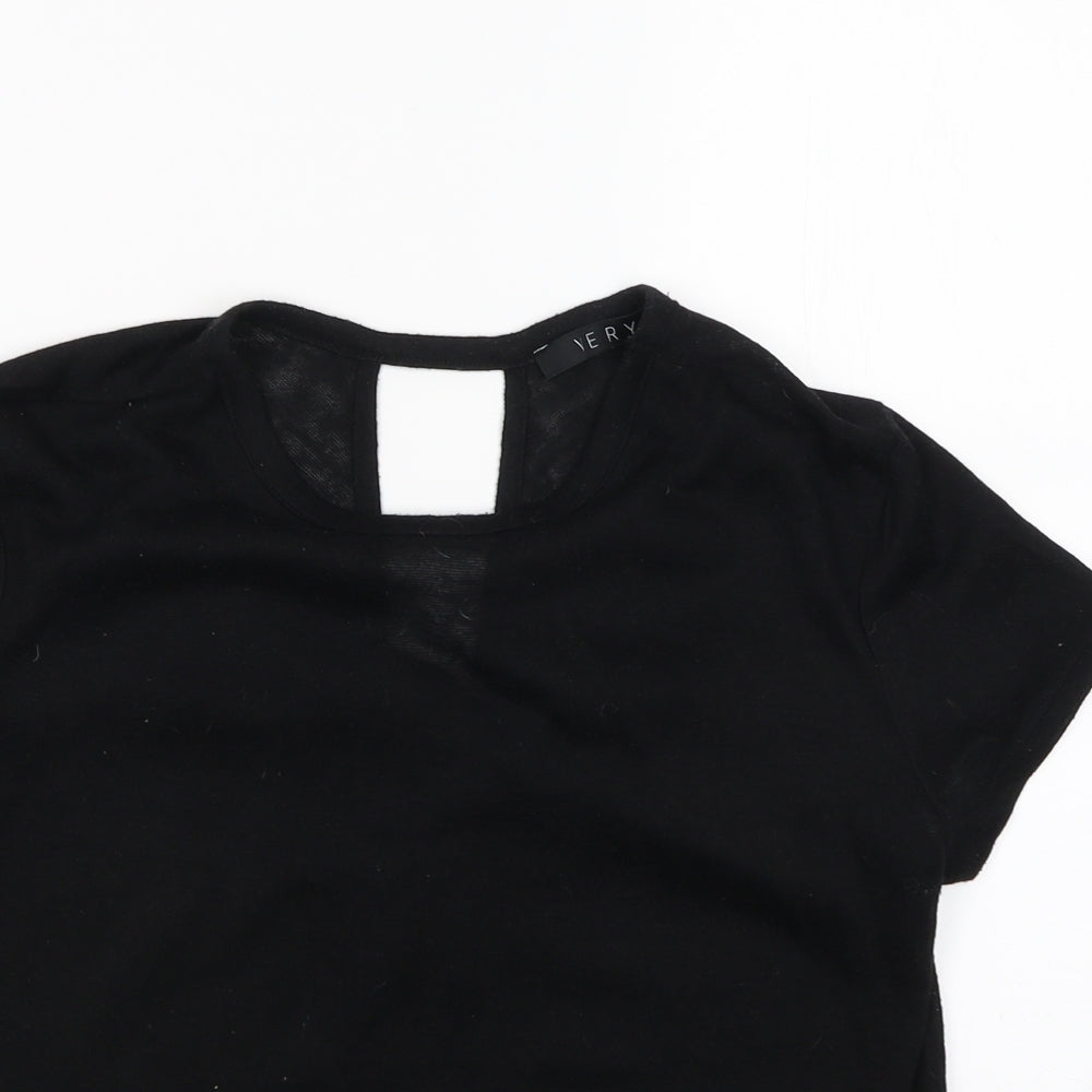 Womens UK Size 12 Very Black Basic Blouse