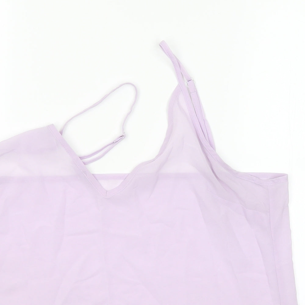 Womens UK Size 12 River Island Purple Camisole Blouse