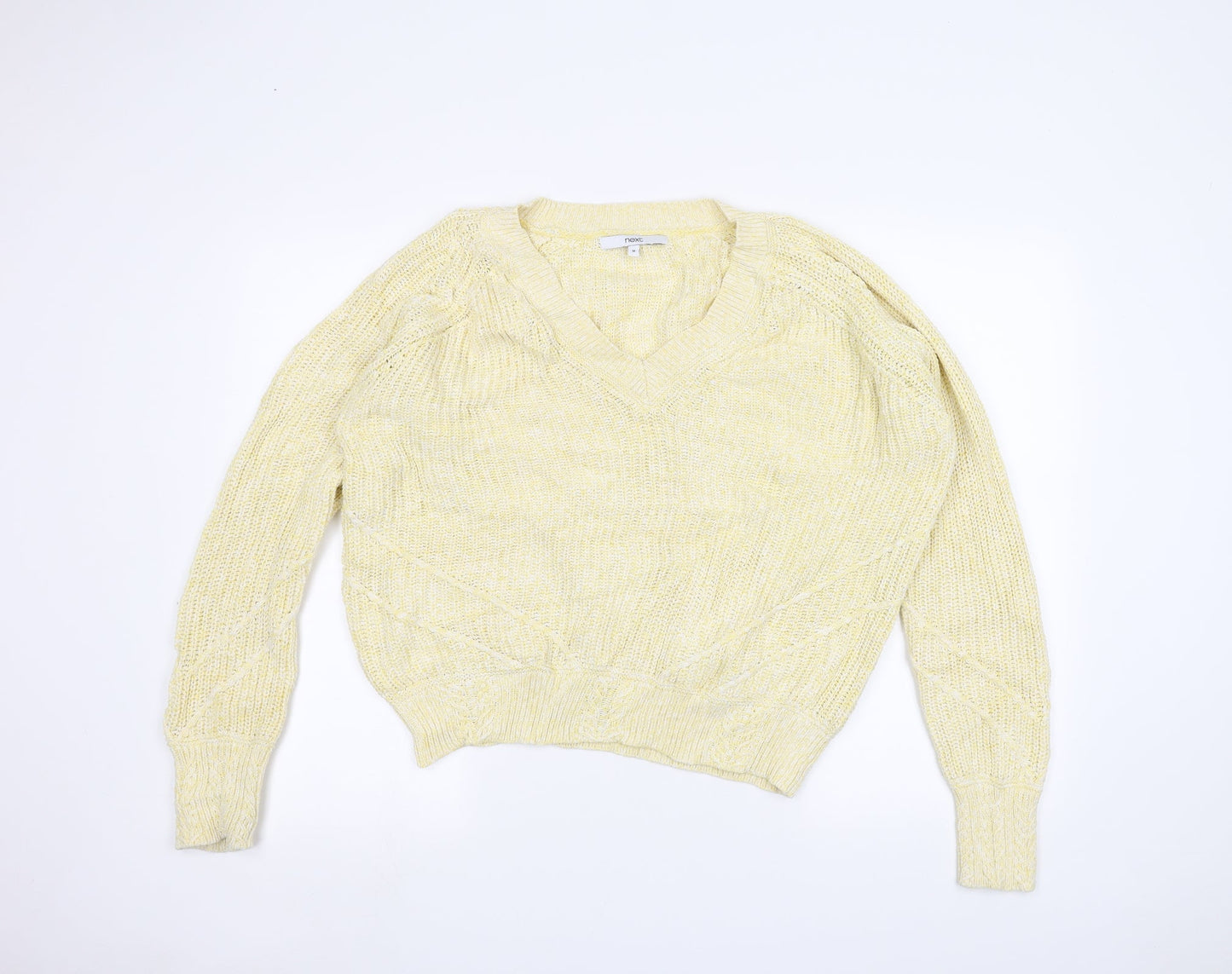 Womens UK Size M NEXT Yellow Pullover Jumper