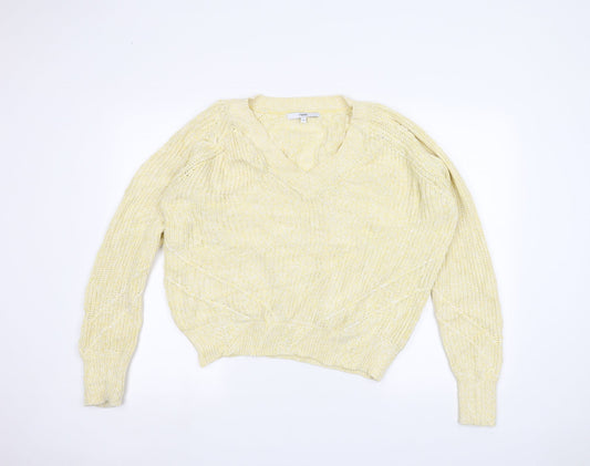 Womens UK Size M NEXT Yellow Pullover Jumper
