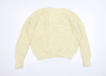 Womens UK Size M NEXT Yellow Pullover Jumper