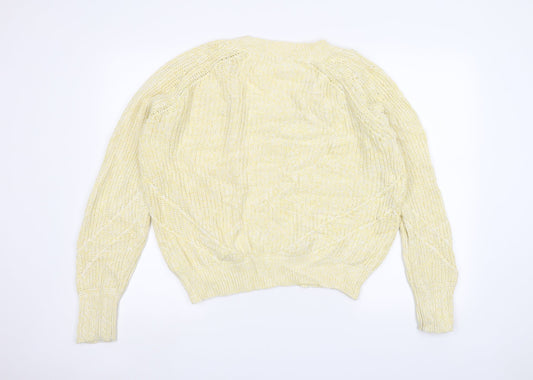 Womens UK Size M NEXT Yellow Pullover Jumper