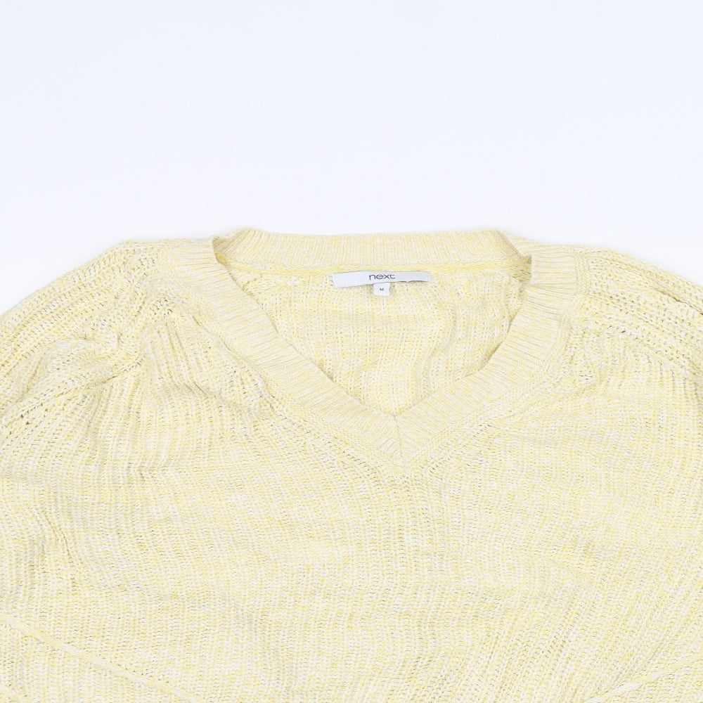 Womens UK Size M NEXT Yellow Pullover Jumper