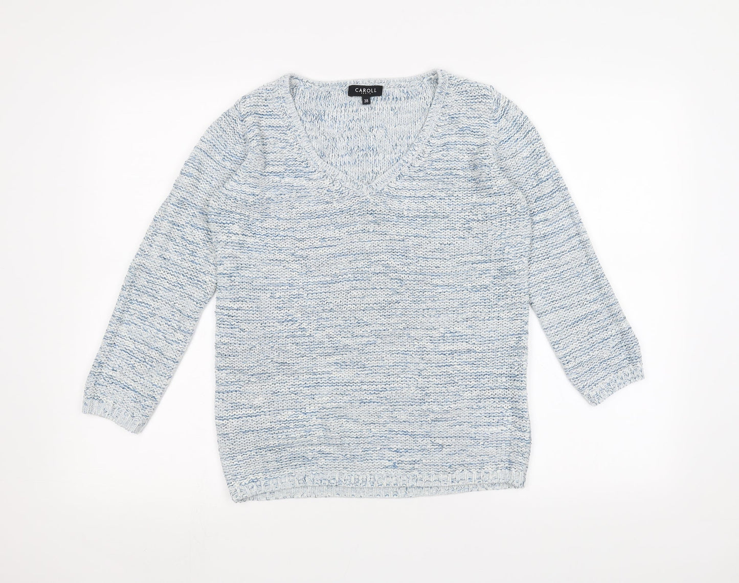 Womens UK Size 10 Caroll Blue Pullover Jumper
