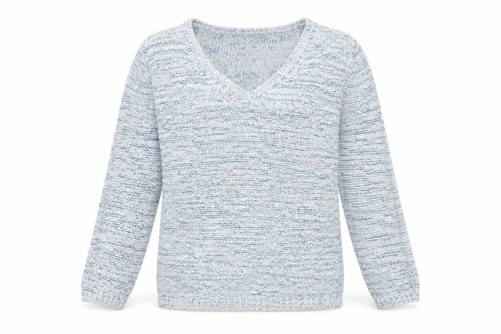 Womens UK Size 10 Caroll Blue Pullover Jumper