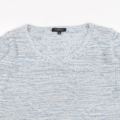 Womens UK Size 10 Caroll Blue Pullover Jumper