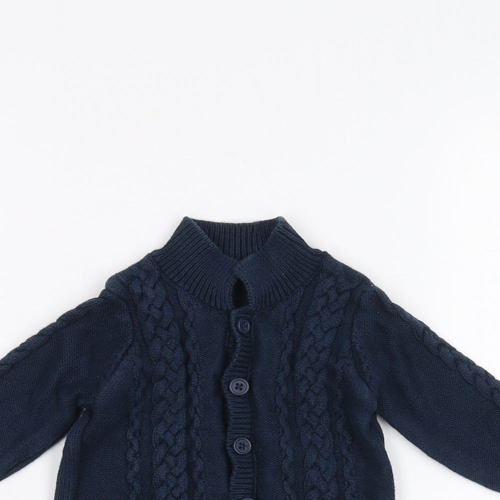 Close-up detail of Matalan Baby Blue Jacket, size 3-6, Months