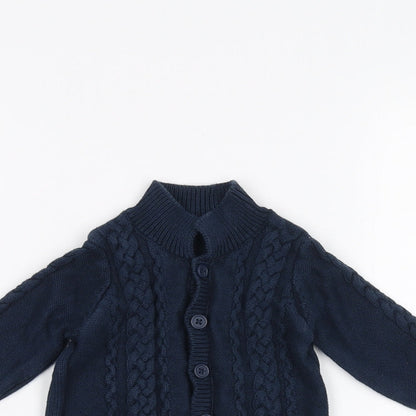 Close-up detail of Matalan Baby Blue Jacket, size 3-6, Months