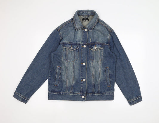 Missguided Womens Black  Denim Jacket  Size S