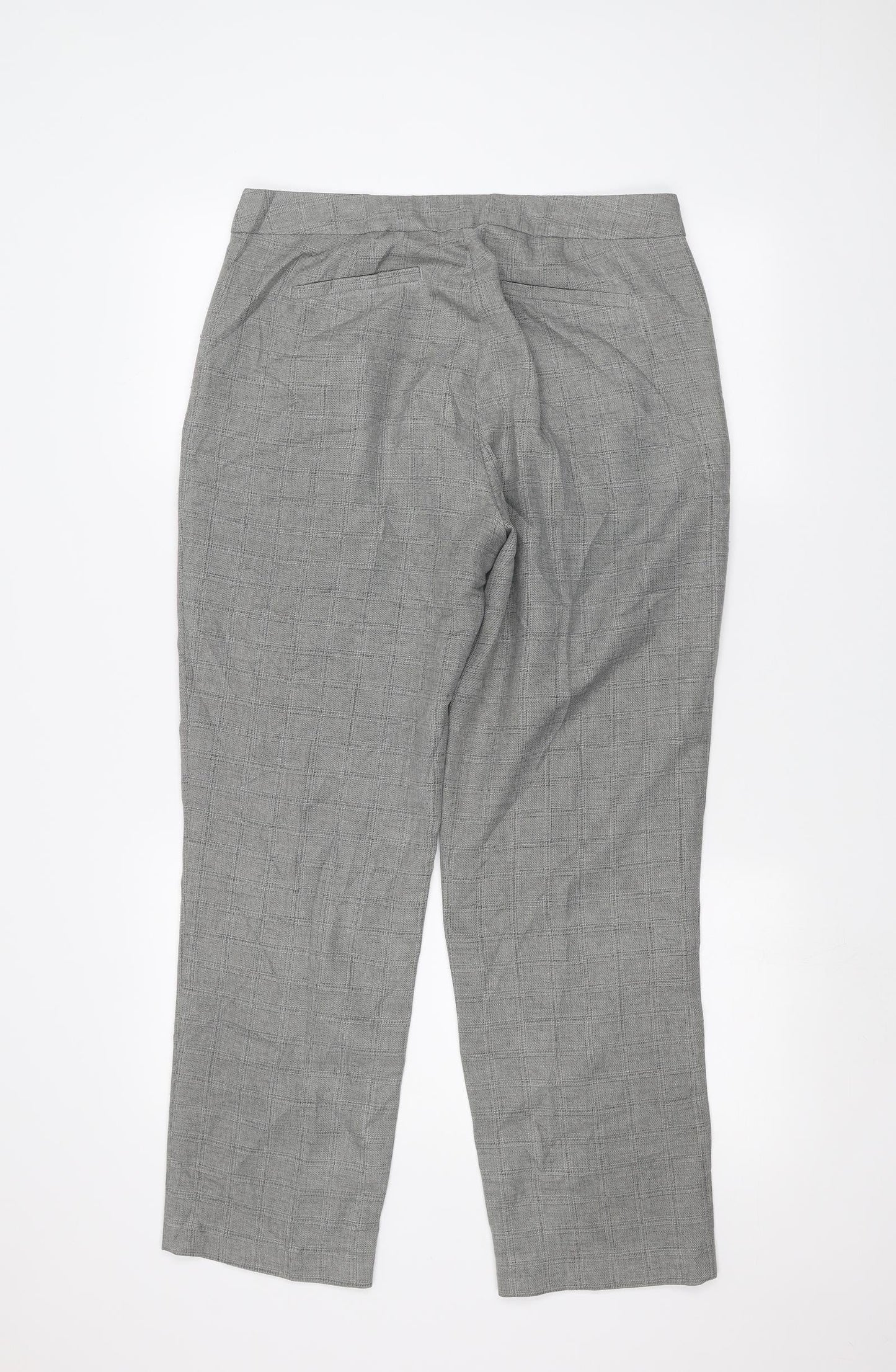 Womens UK Size 12 Marks and Spencer Regular Fit  Grey Trousers